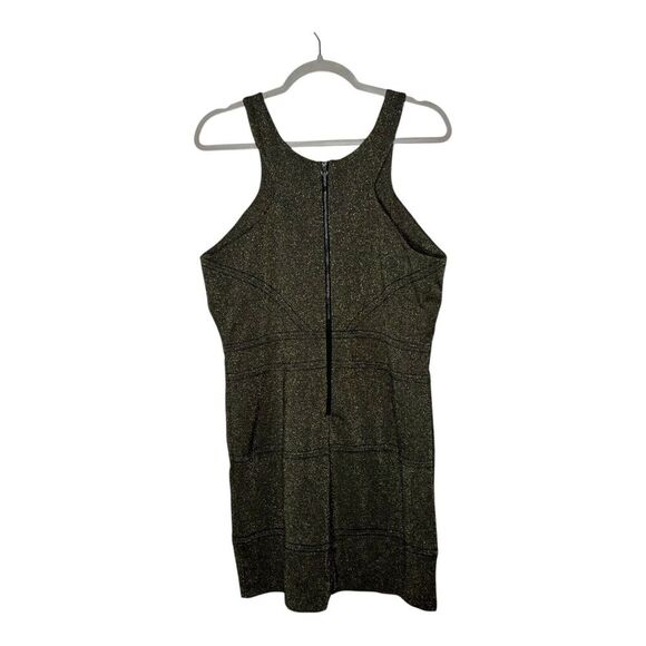 BCBG Generation Dress Womens Large Gold Black Metallic Party NYE Glam Vegas - Picture 2 of 16